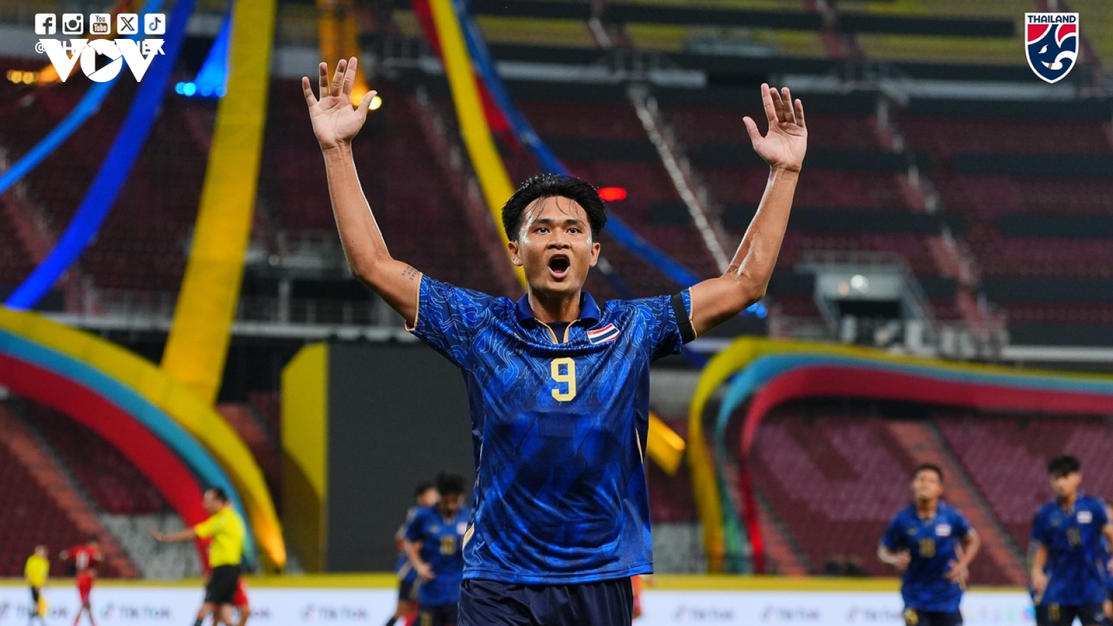 Kết quả bóng đá SEA Games 33: U22 Thái Lan vượt qua U22 Singapore