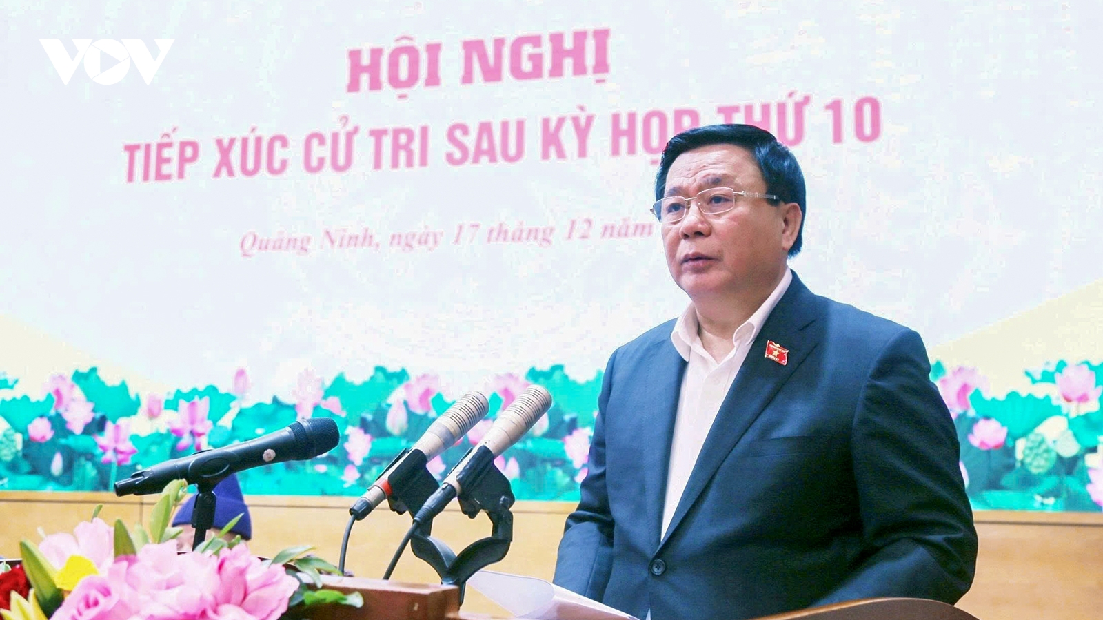 Ông Nguyễn Xuân Thắng tiếp xúc cử tri Quảng Ninh