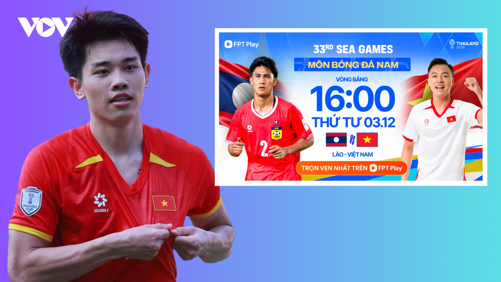 Xem trực tiếp U22 Việt Nam vs U22 Lào bóng đá nam SEA Games 33
