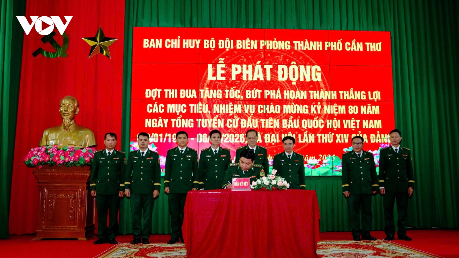 Biên Phòng TP Cần Thơ phát động thi đua kỷ niệm 80 năm ngày Tổng tuyển cử