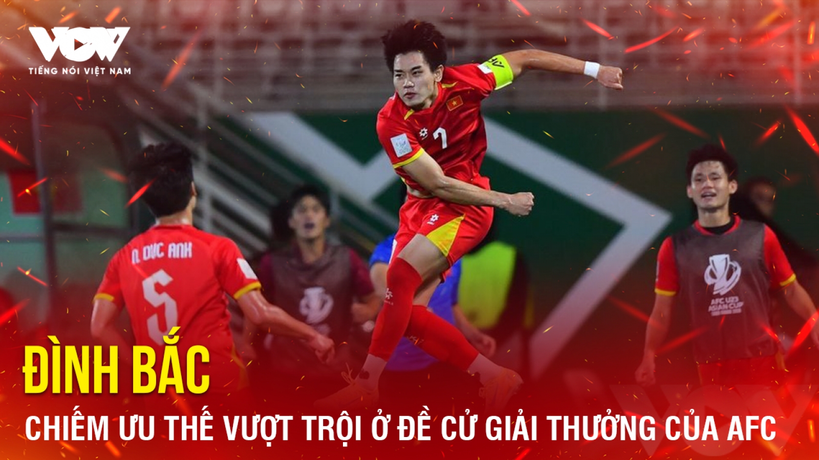 Tin bóng đá 28-1: Đình Bắc chiếm ưu thế vượt trội ở đề cử giải thưởng của AFC
