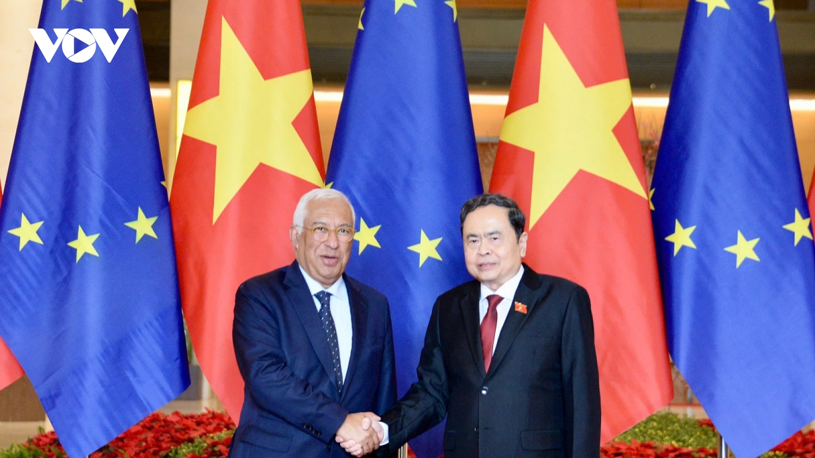 Chủ tịch Quốc hội Trần Thanh Mẫn hội kiến Chủ tịch Hội đồng châu Âu