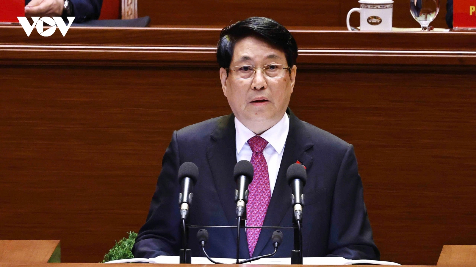 Chủ tịch nước trình bày Diễn văn khai mạc Đại hội đại biểu toàn quốc lần thứ XIV của Đảng