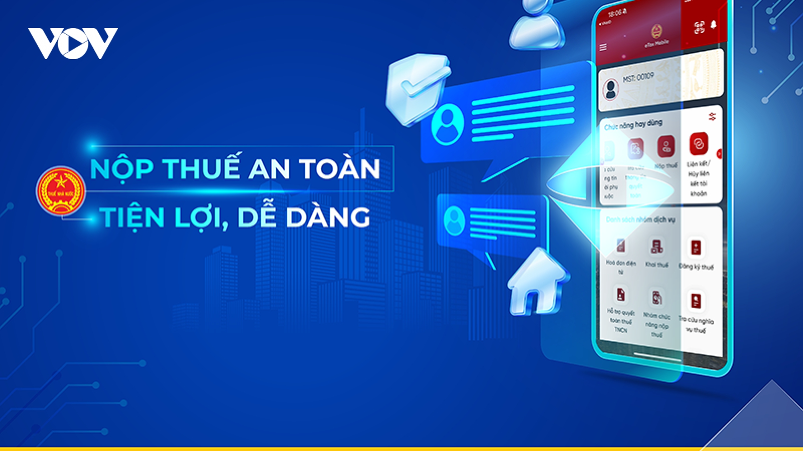 PVcomBank thanh toán nghĩa vụ tài chính đất đai trên ứng dụng eTax Mobile