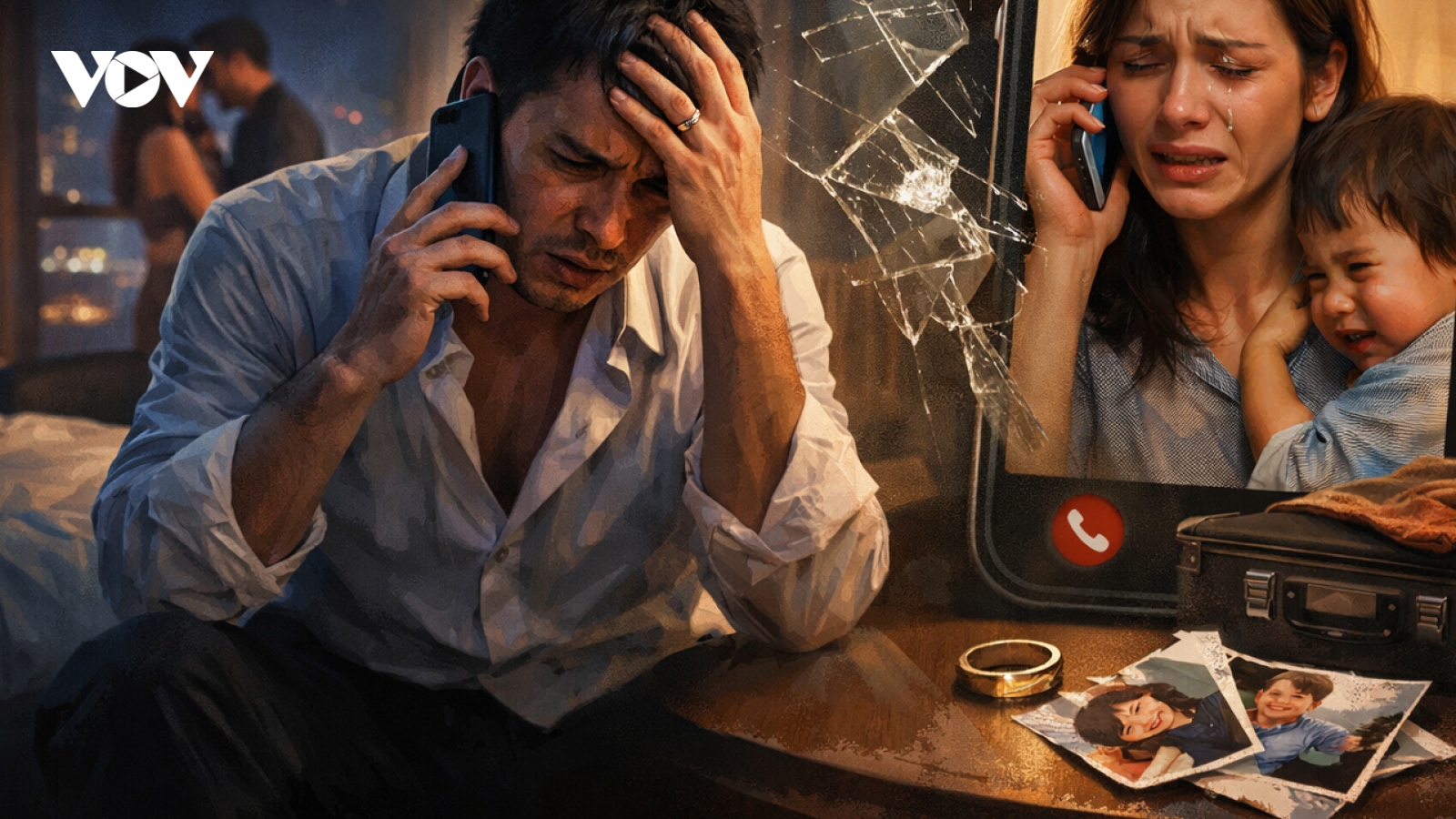 Ngoại tình khi đi làm xa, tôi mất tất cả chỉ sau một cuộc điện thoại