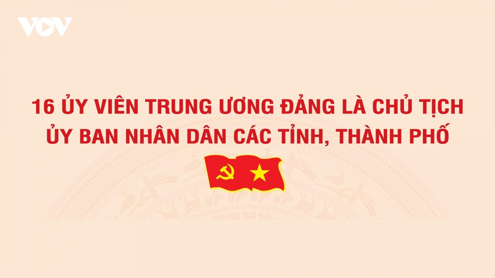 16 Ủy viên Trung ương Đảng khóa XIV là Chủ tịch UBND tỉnh, thành phố