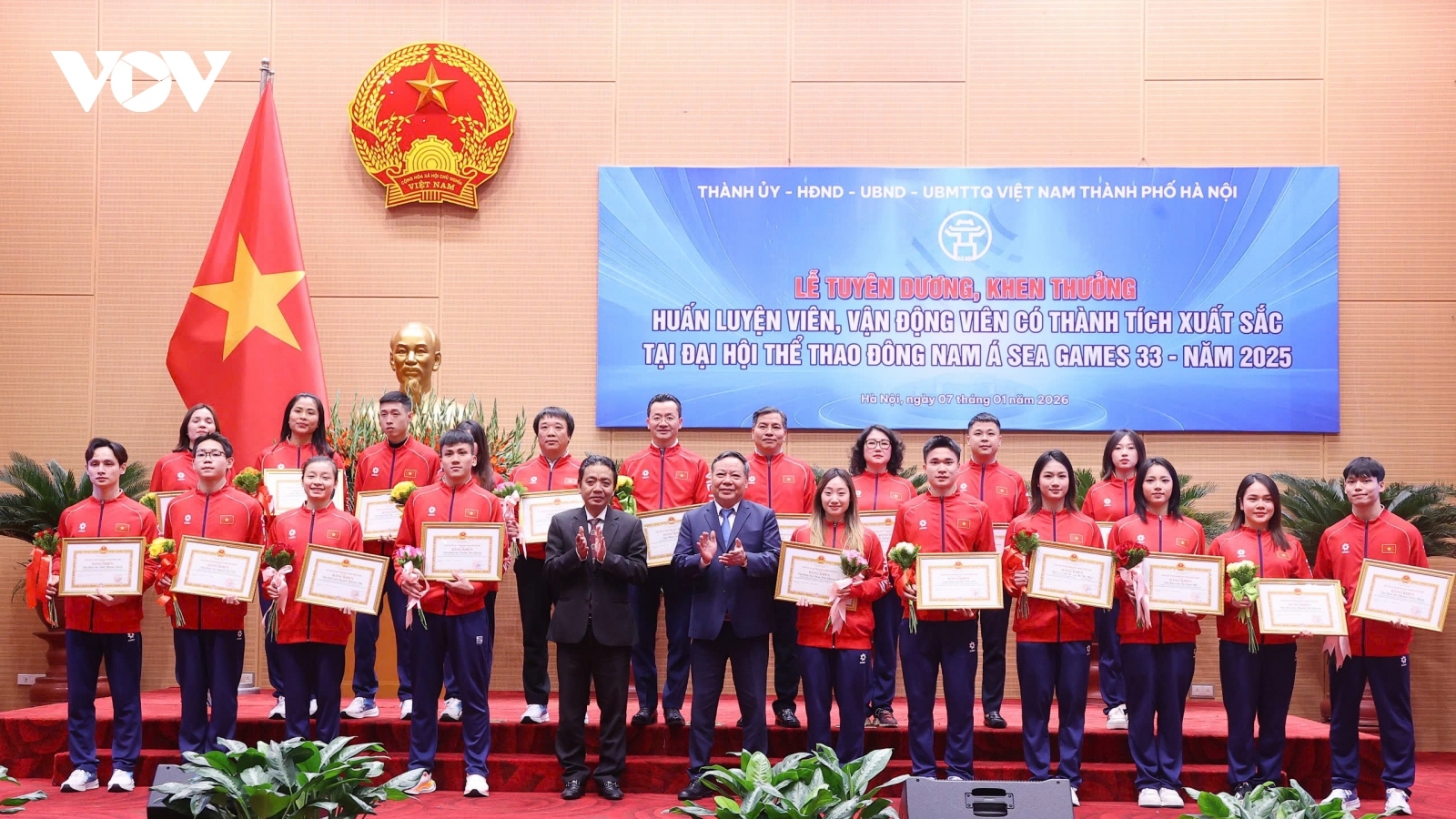 Hà Nội vinh danh VĐV, HLV đạt thành tích cao tại SEA Games 33