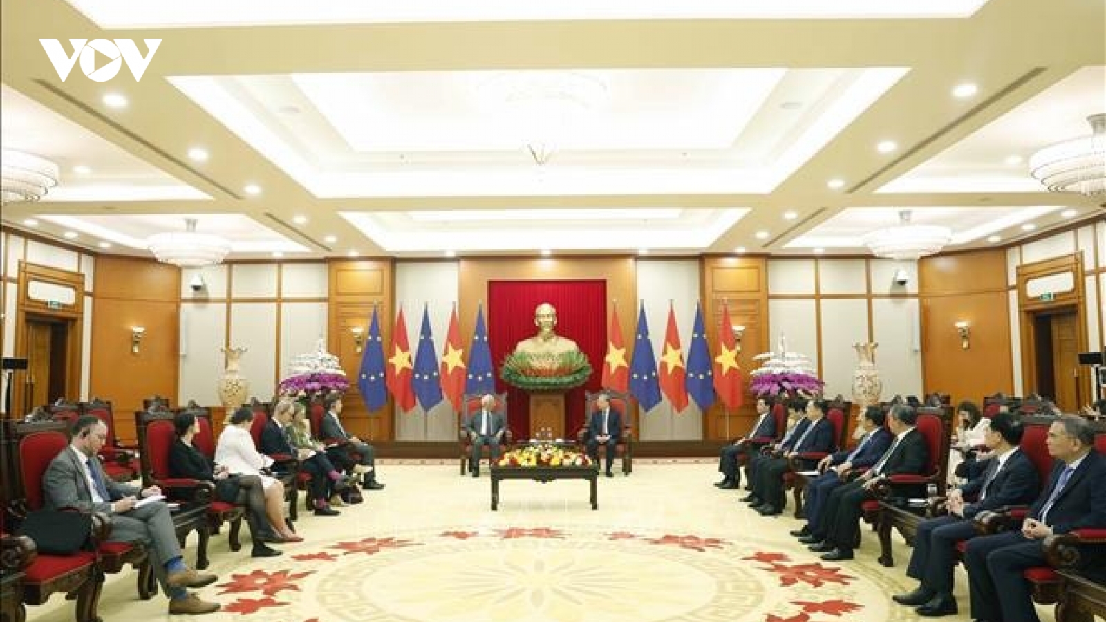 Tổng Bí thư Tô Lâm tiếp Chủ tịch Hội đồng châu Âu