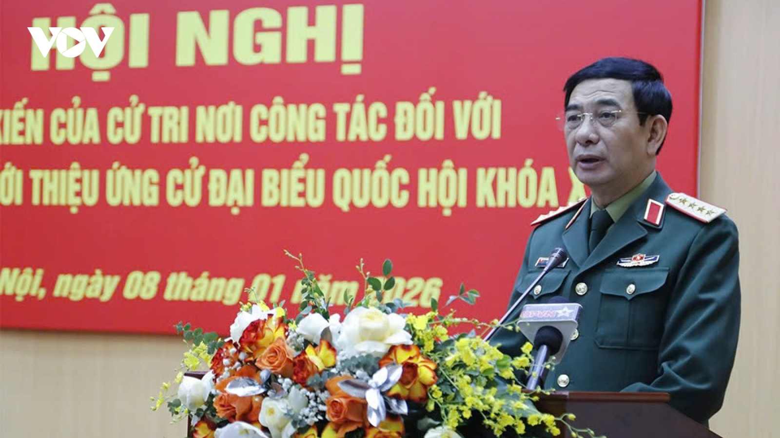 Giới thiệu Đại tướng Phan Văn Giang ứng cử đại biểu Quốc hội khóa XVI