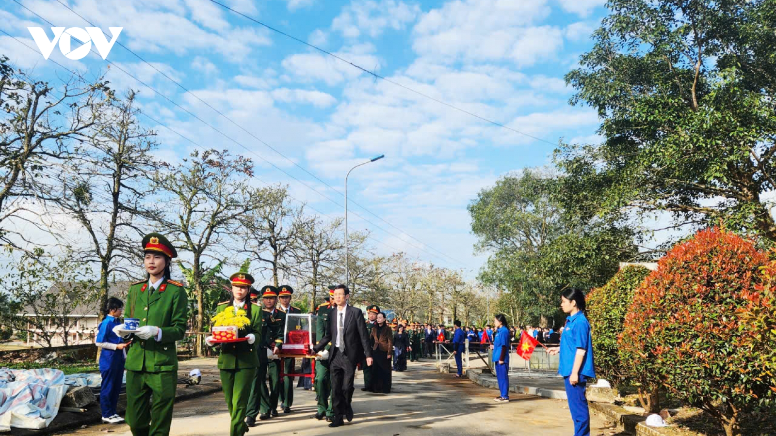 Truy điệu và an táng 5 hài cốt liệt sĩ tại xã Khe Sanh, Quảng Trị