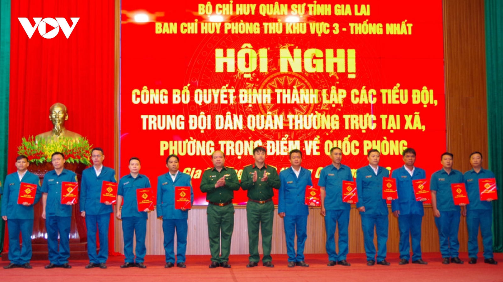 Gia Lai thành lập 61 tiểu đội dân quân thường trực tại các xã, phường trọng điểm