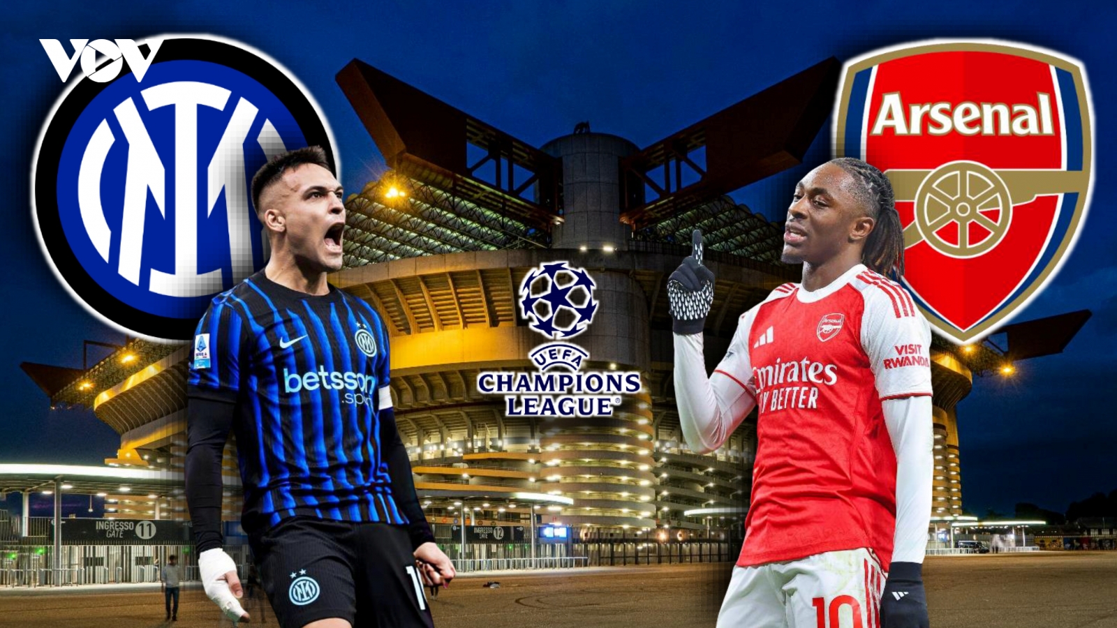Dự đoán kết quả và đội hình ra sân trận Inter Milan vs Arsenal