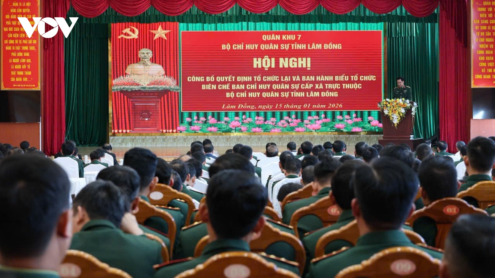 Lâm Đồng kiện toàn Ban chỉ huy quân sự theo mô hình chính quyền địa phương 2 cấp