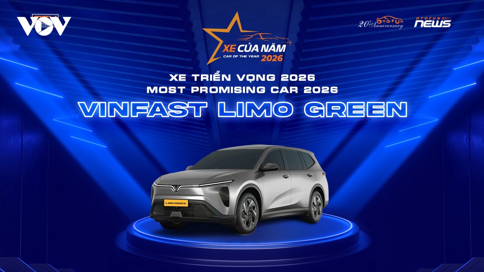 Công bố 5 danh hiệu Xe của năm 2026: VinFast Limo Green nhận 3 danh hiệu