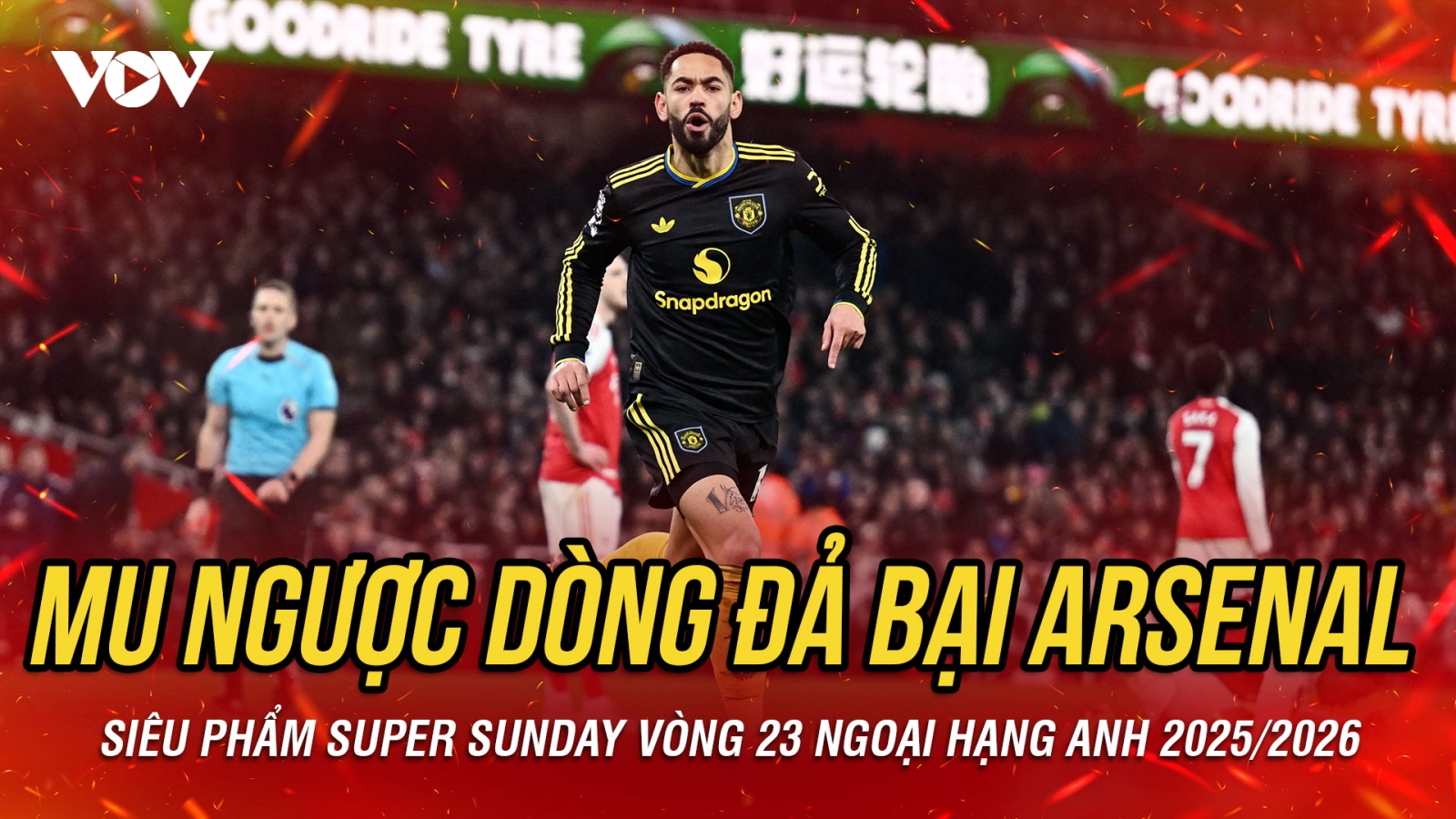 Kết quả bóng đá vòng 23 Ngoại hạng Anh rạng sáng 26/1: MU đả bại Arsenal