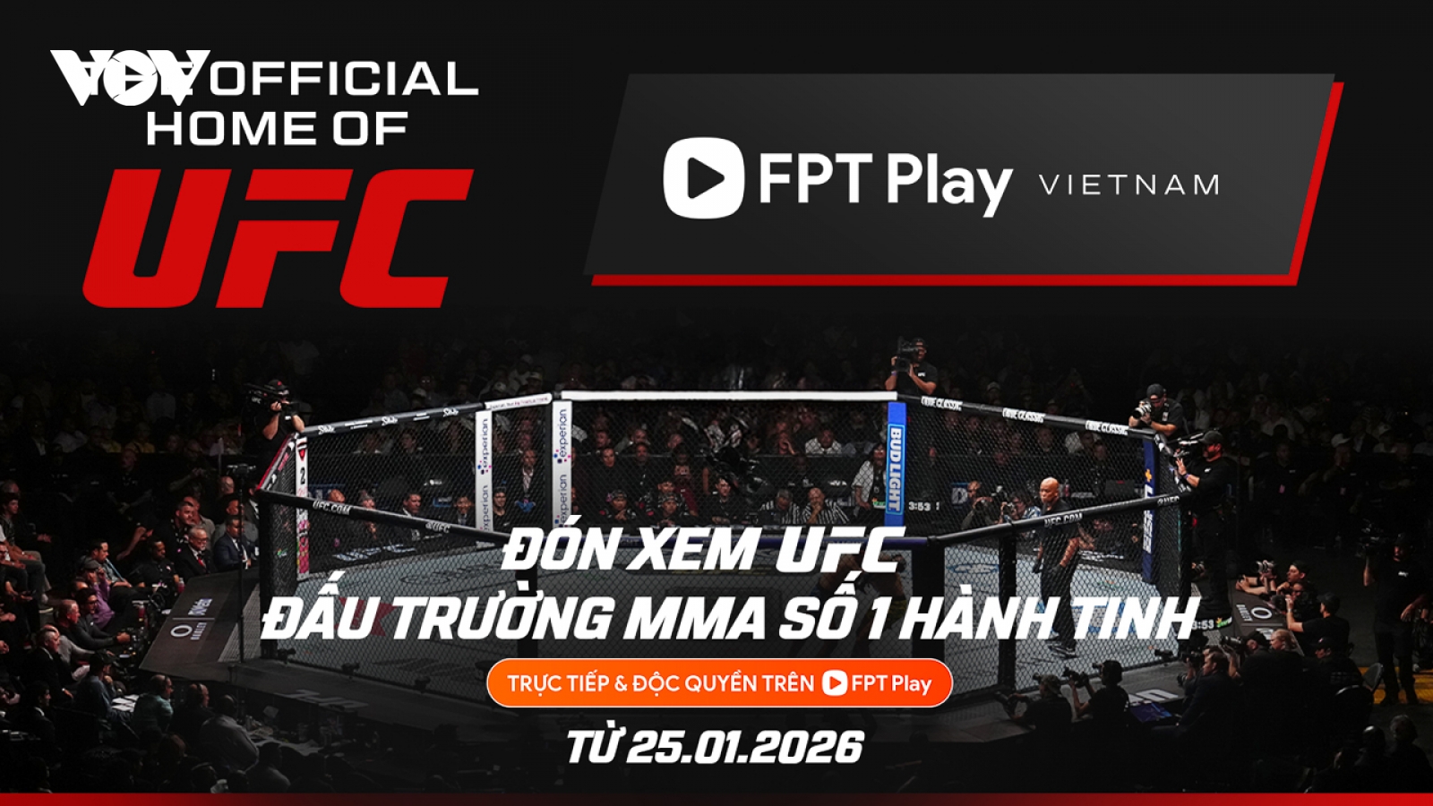 FPT Play nắm giữ quyền phát sóng độc quyền các sự kiện UFC