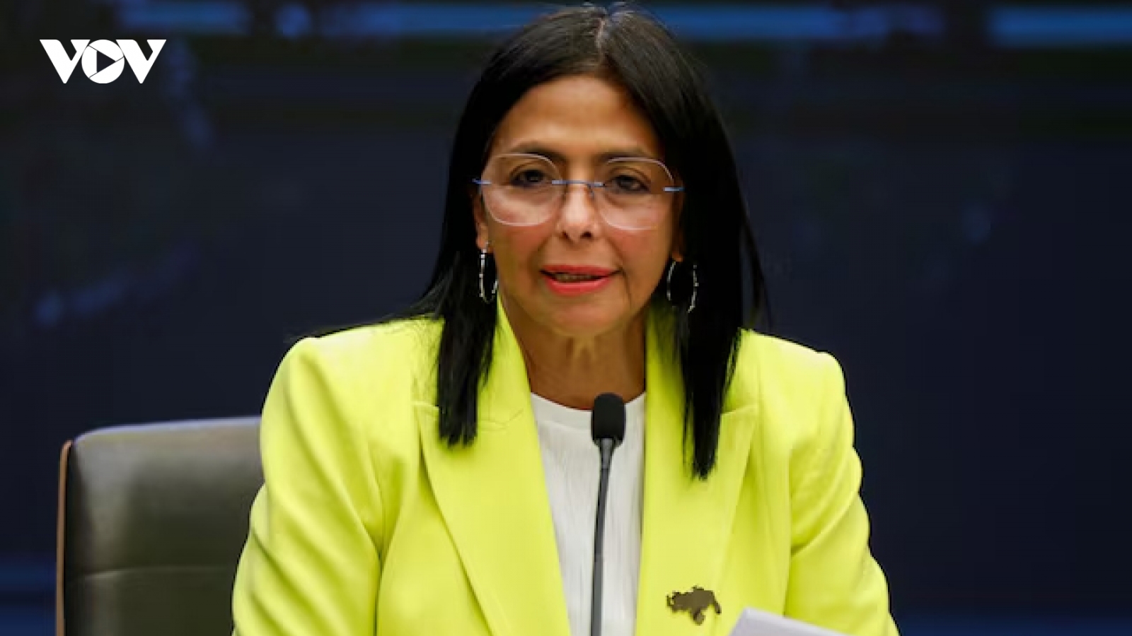 Bà Delcy Rodriguez làm tổng thống lâm thời Venezuela