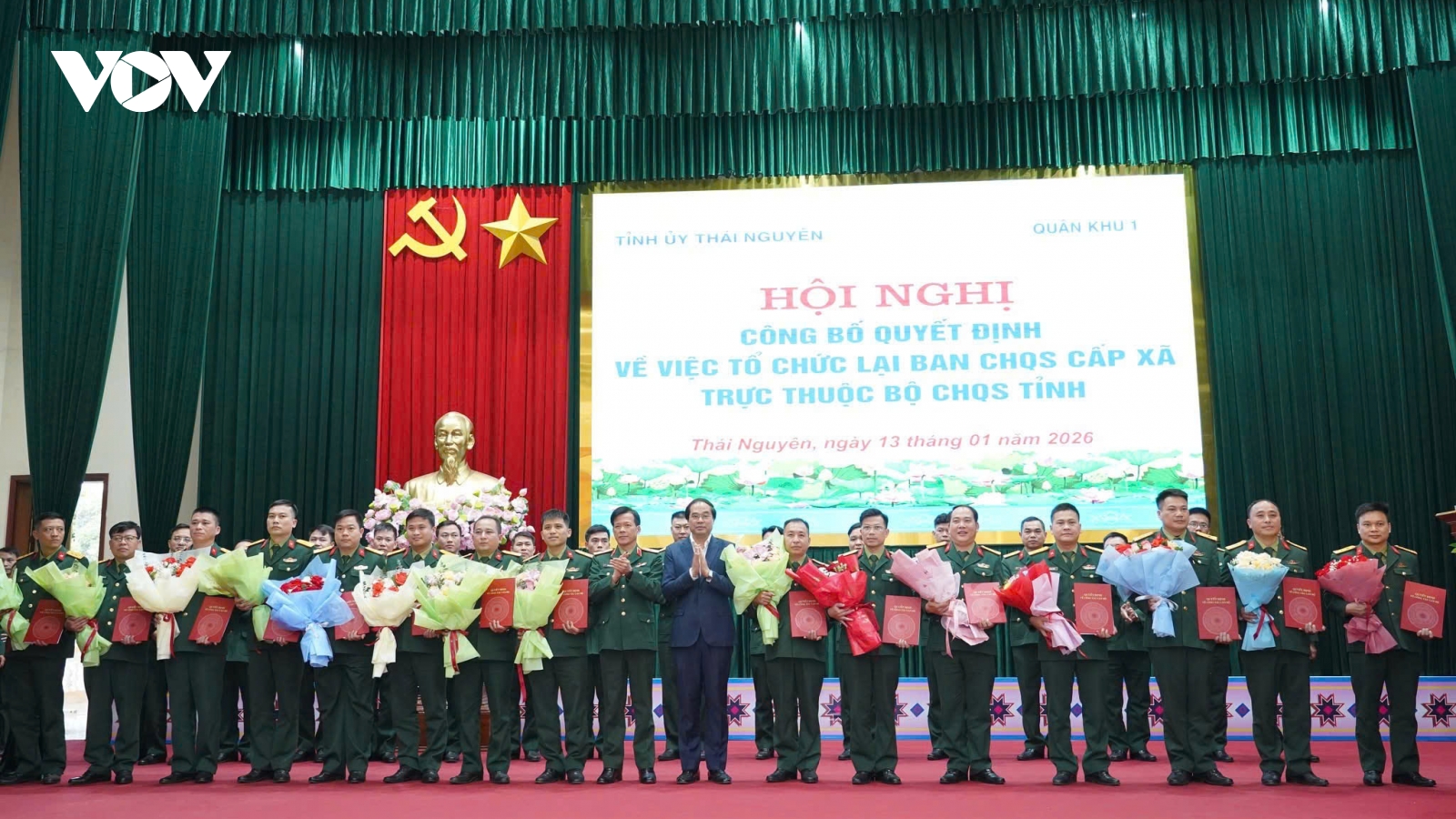 Thái Nguyên tổ chức lại Ban CHQS cấp xã, đưa sĩ quan chính quy về cơ sở