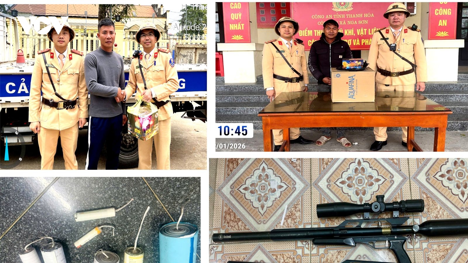 Người dân giao nộp nhiều vũ khí, pháo nổ cho Công an tỉnh Thanh Hóa