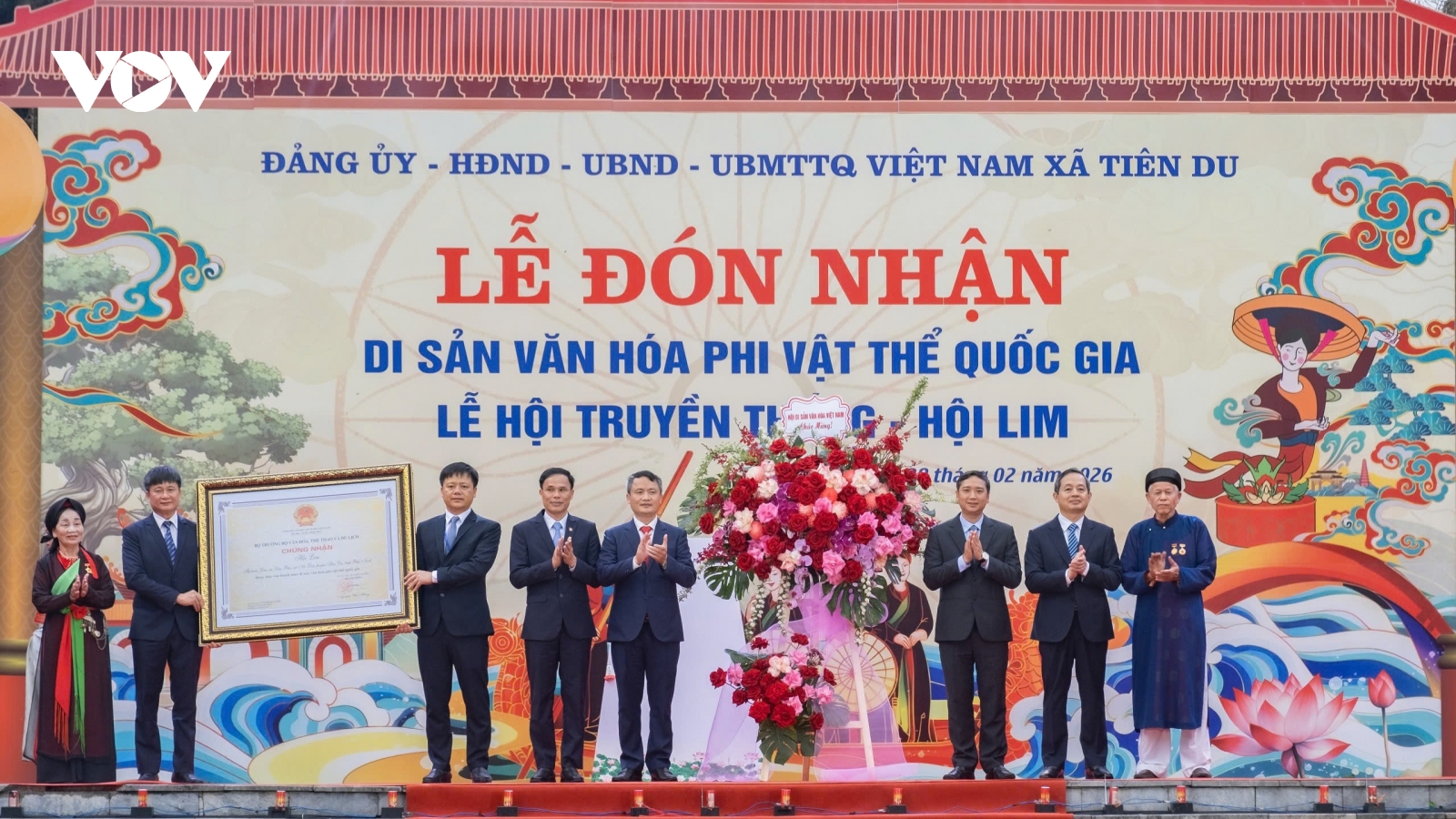 Hội Lim ở Bắc Ninh đón nhận danh hiệu Di sản văn hoá phi vật thể Quốc gia