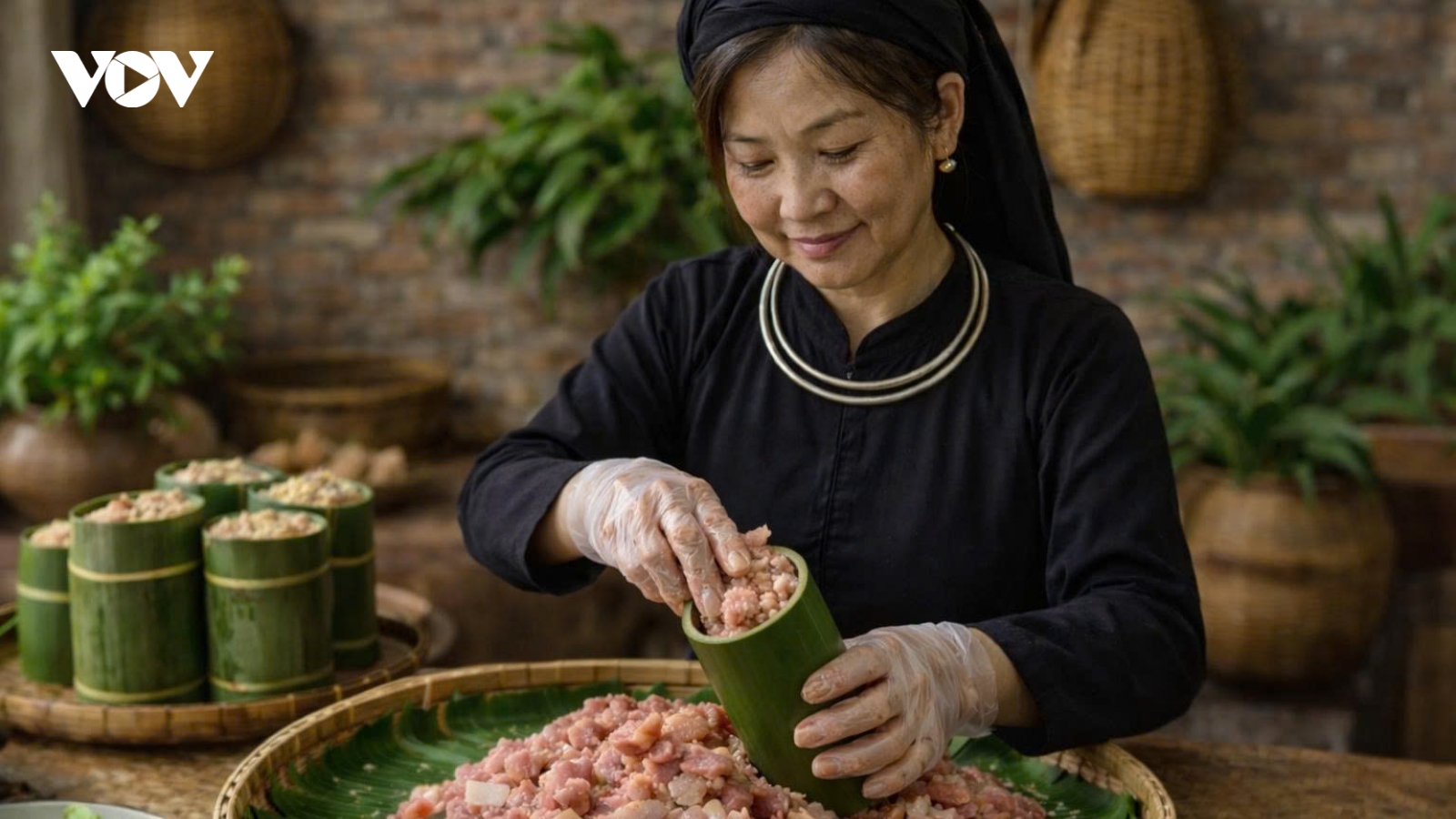 Thịt chua - hương vị vùng cao trong mâm cơm ngày Tết
