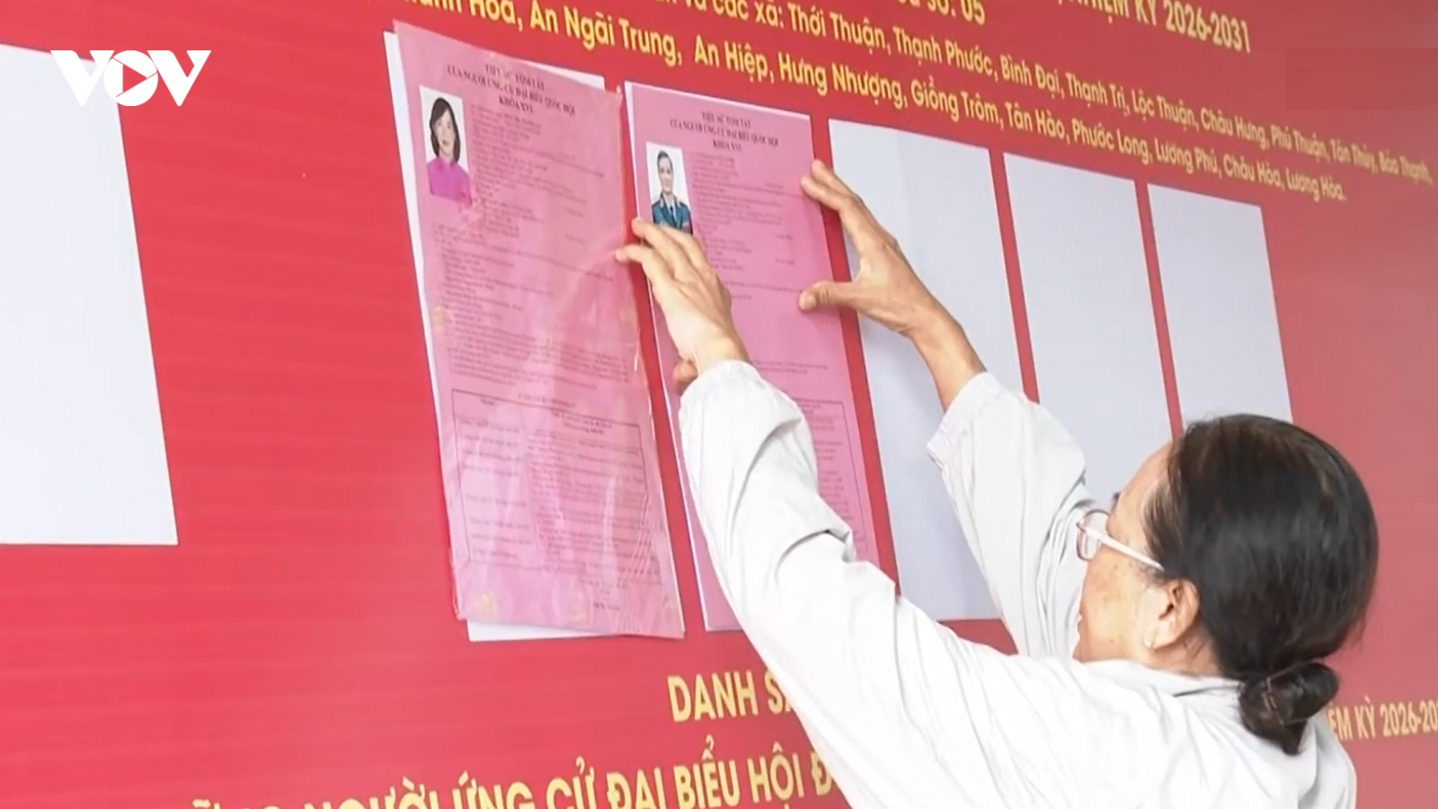 Vĩnh Long niêm yết danh sách ứng cử viên đại biểu Quốc hội và HĐND