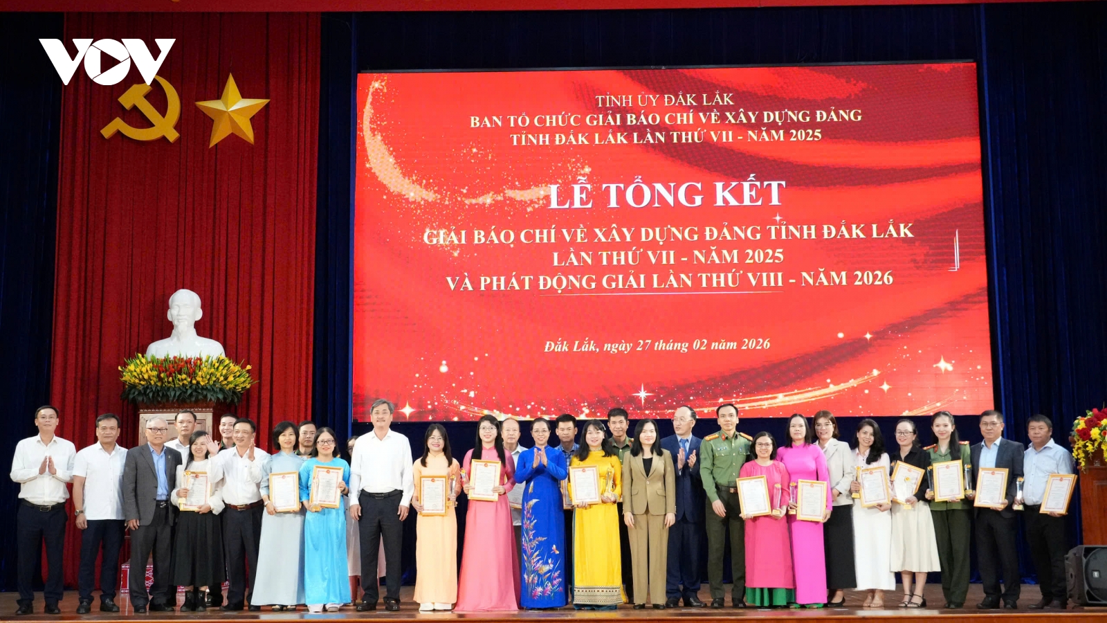 VOV Tây Nguyên đoạt giải C Giải Báo chí về xây dựng Đảng tỉnh Đắk Lắk