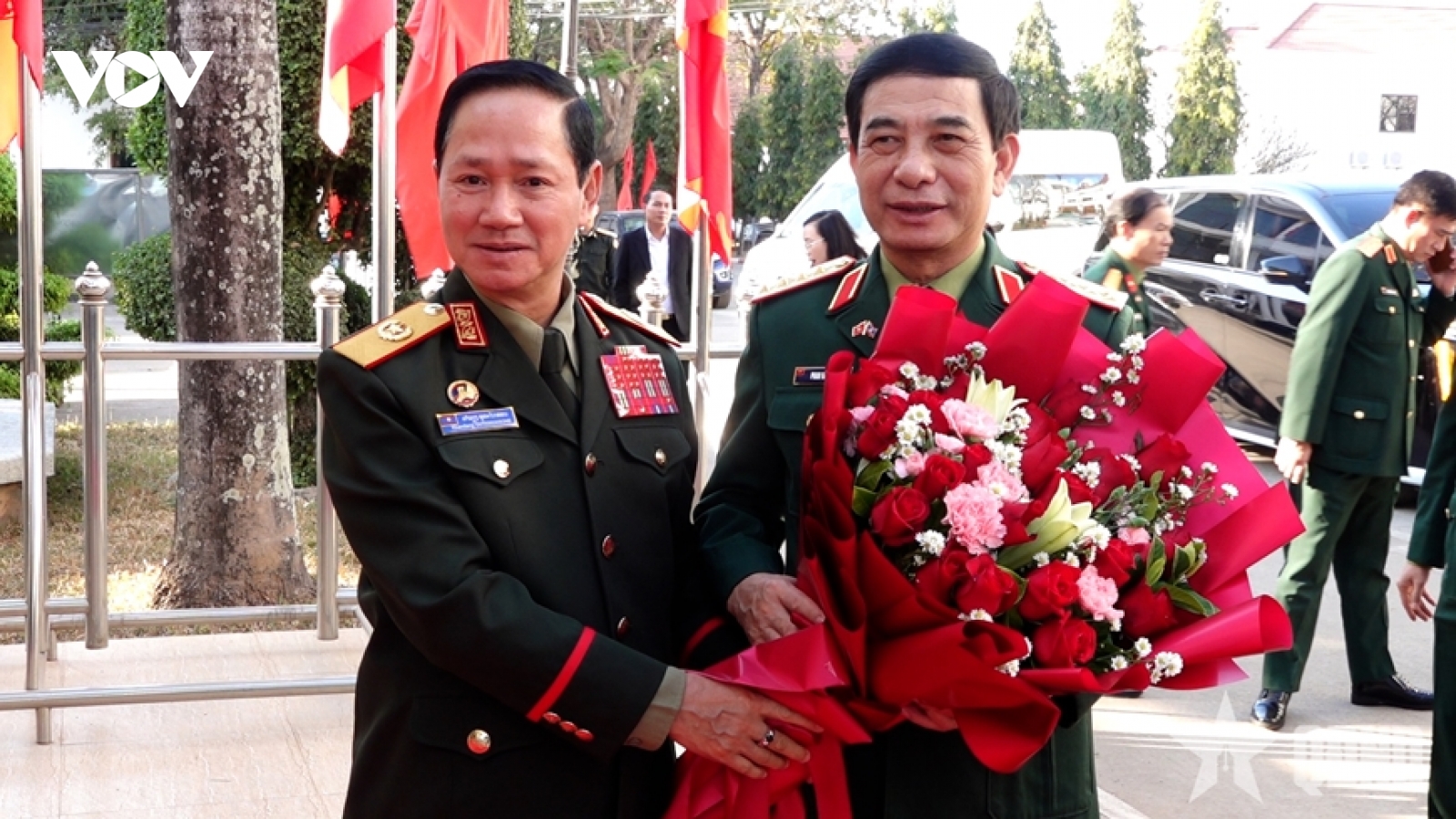 Đại tướng Phan Văn Giang hội kiến Bộ trưởng Bộ Quốc phòng Lào