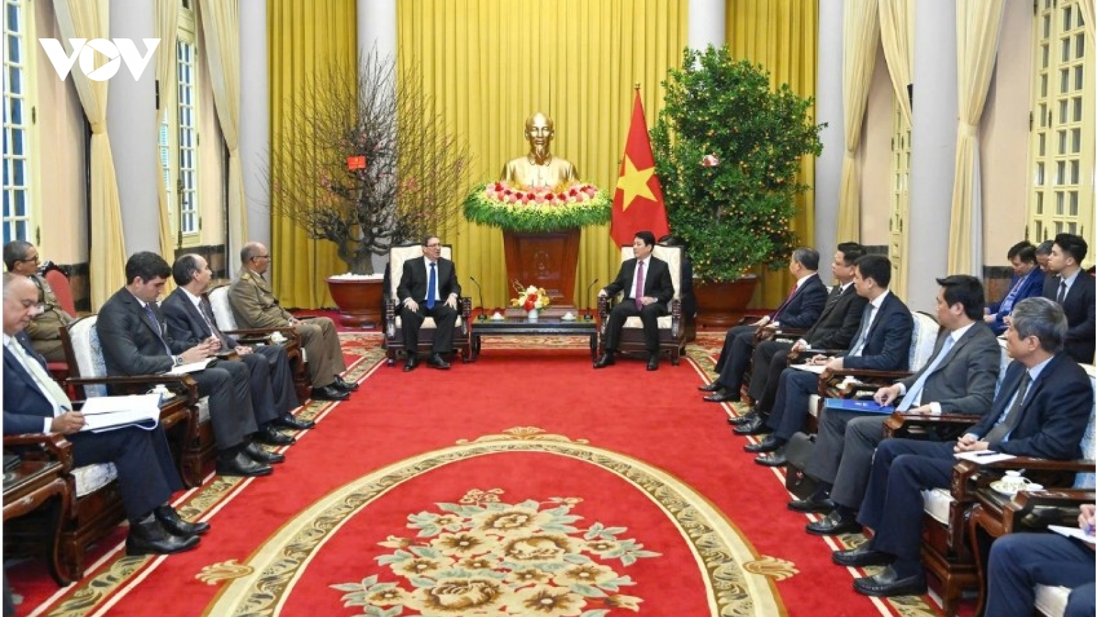 Vietnam always stands shoulder to shoulder with Cuba: President Luong Cuong