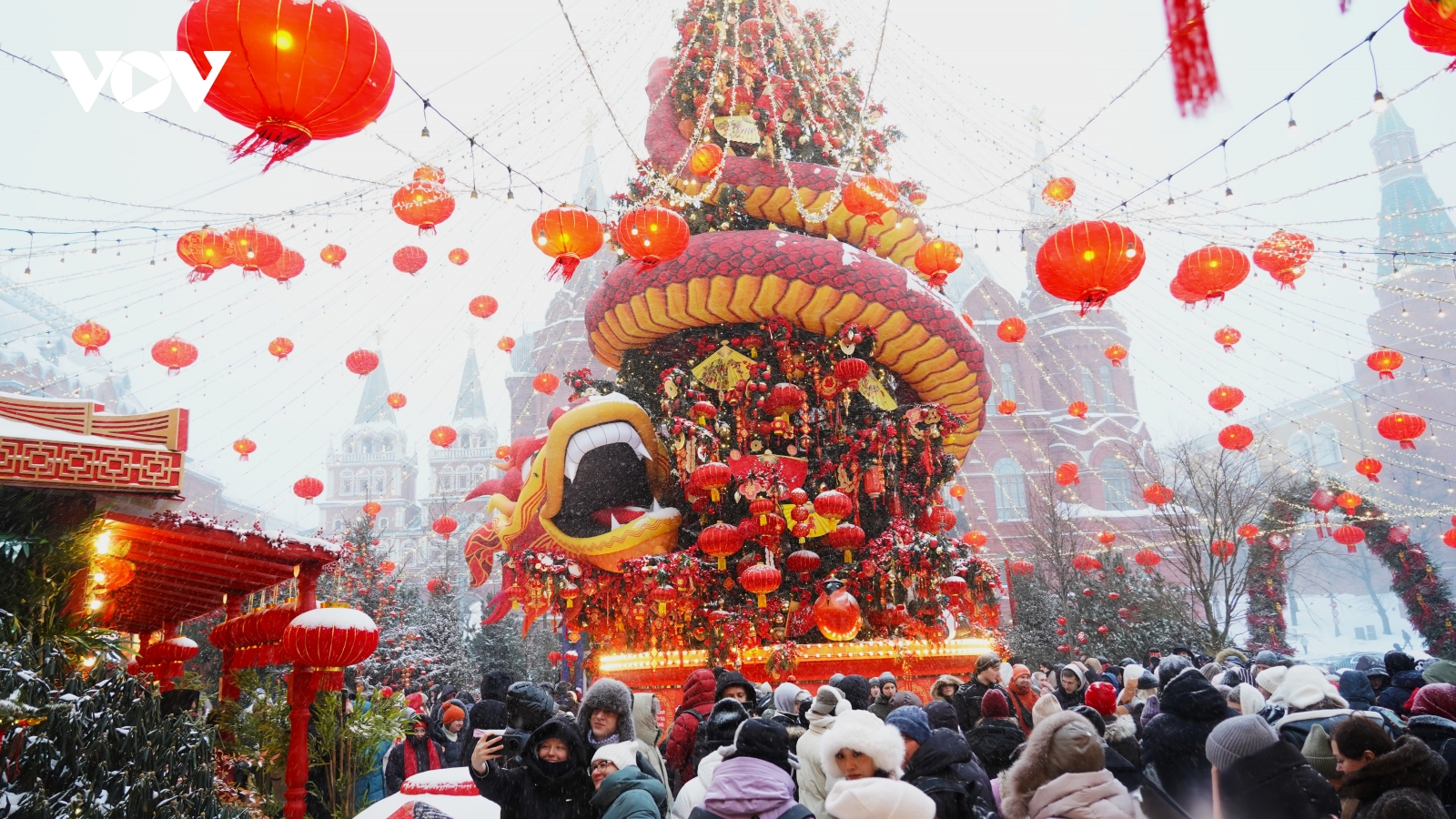 Không khí Tết rộn ràng giữa lòng nước Nga