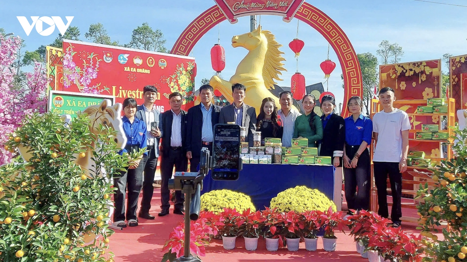 Hội Nông dân livestream kết nối thị trường Tết cho nông sản địa phương