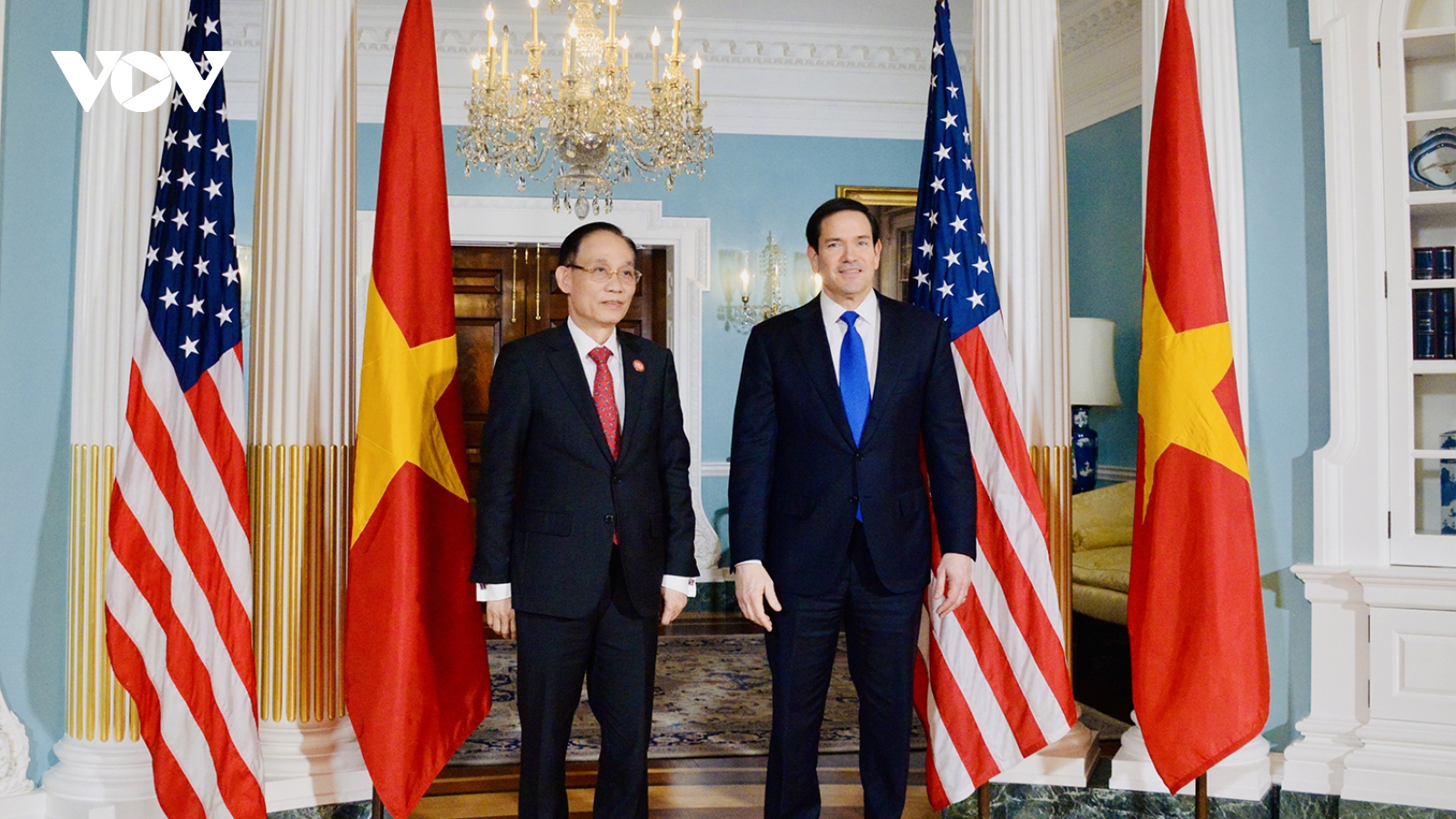 Bộ trưởng Ngoại giao Lê Hoài Trung hội đàm với Ngoại trưởng Hoa Kỳ Marco Rubio