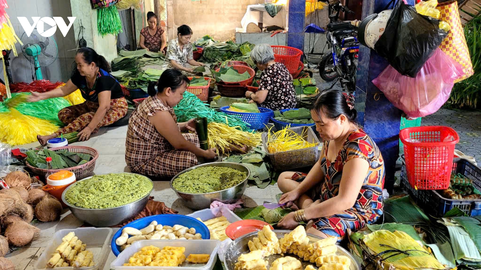 Làng nghề bánh, bún, hủ tiếu Mỹ Phong nhộn nhịp vào Xuân