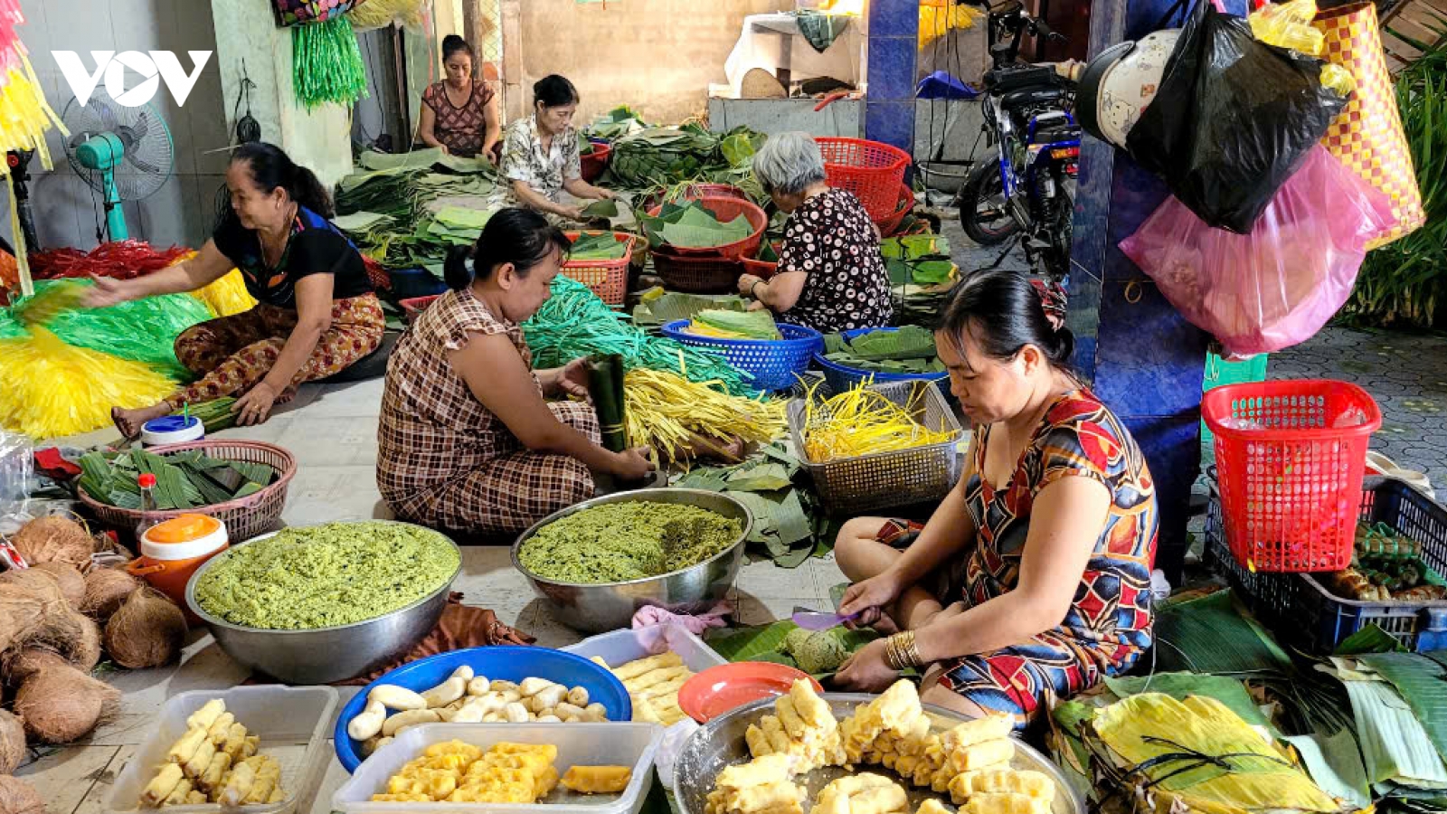 Làng nghề bánh, bún, hủ tiếu Mỹ Phong nhộn nhịp vào Xuân