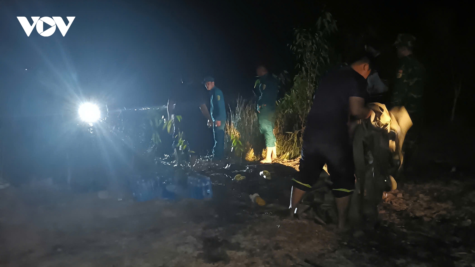 Kịp thời dập tắt đám cháy trong Khu bảo tồn Loài - Sinh cảnh Phú Mỹ, An Giang