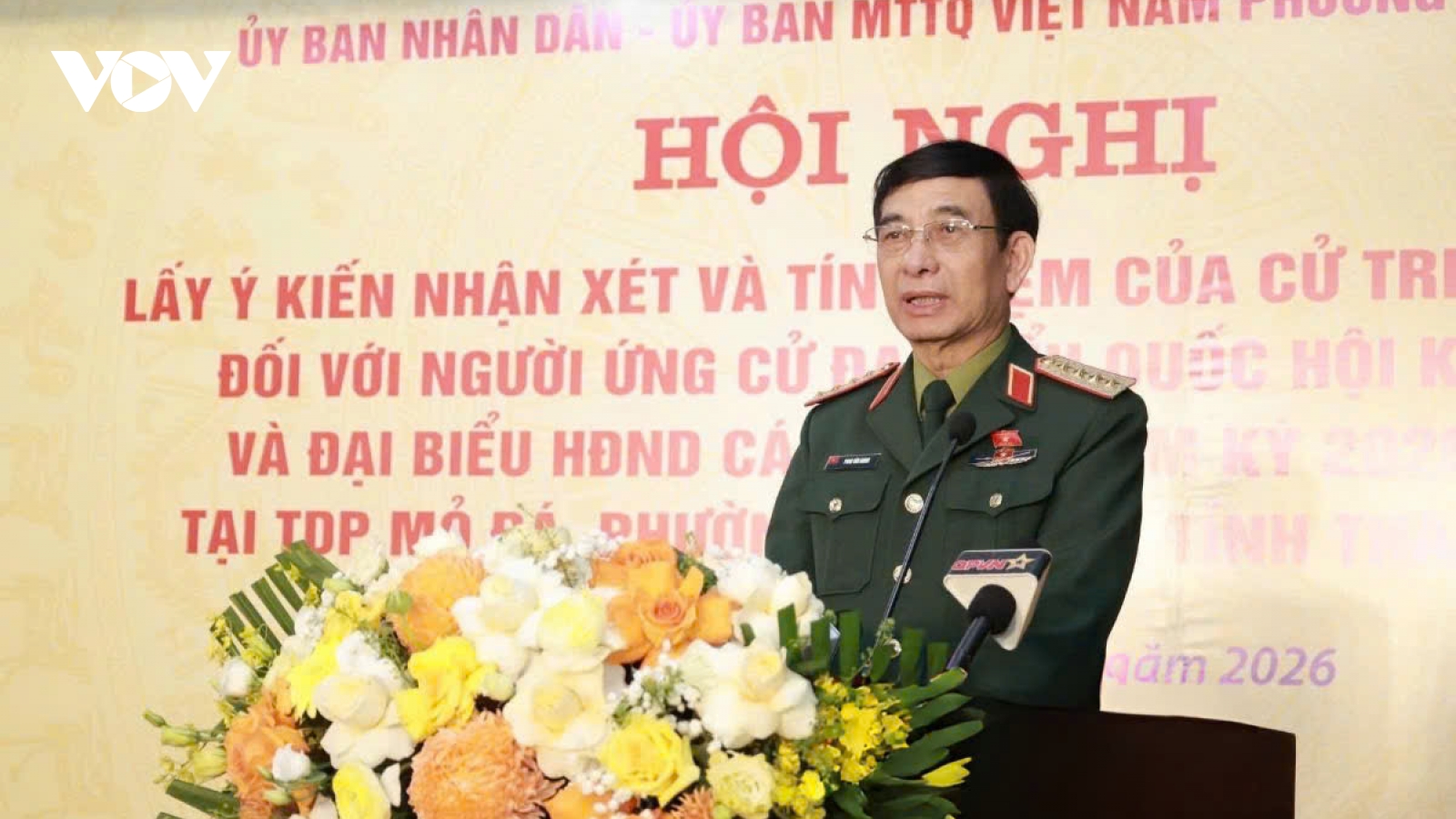 Đại tướng Phan Văn Giang được cử tri nơi cư trú tín nhiệm cao