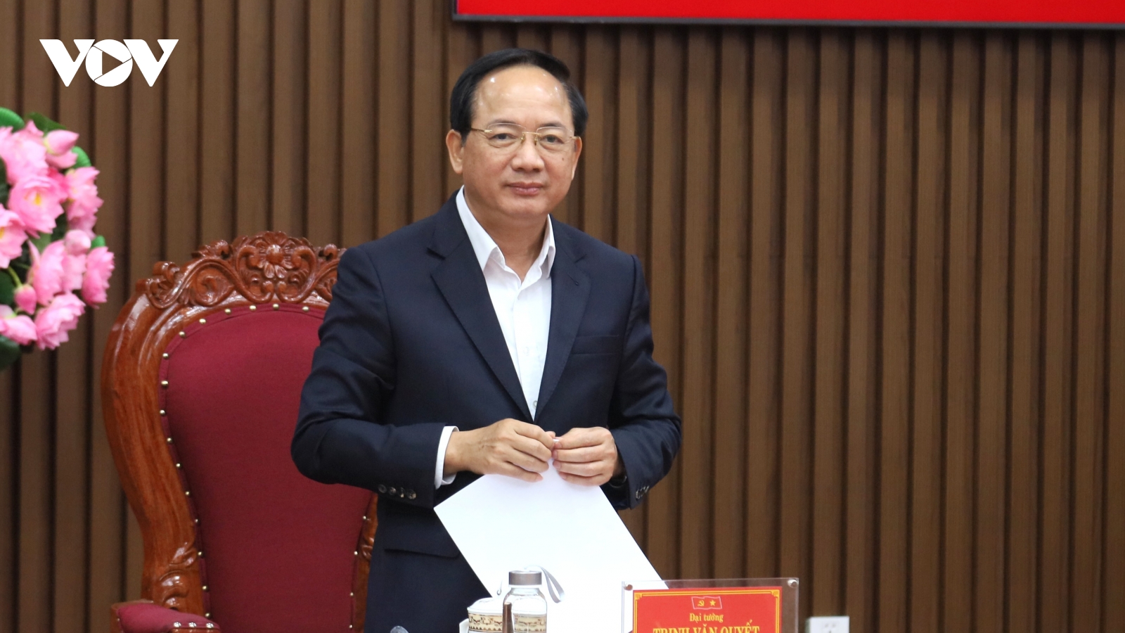 Trưởng Ban Tuyên giáo và Dân vận Trung ương kiểm tra chuẩn bị bầu cử ở Quảng Ngãi