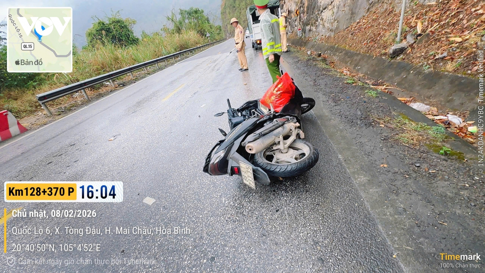 Va chạm giữa ô tô và xe máy ở Phú Thọ, 2 người tử vong