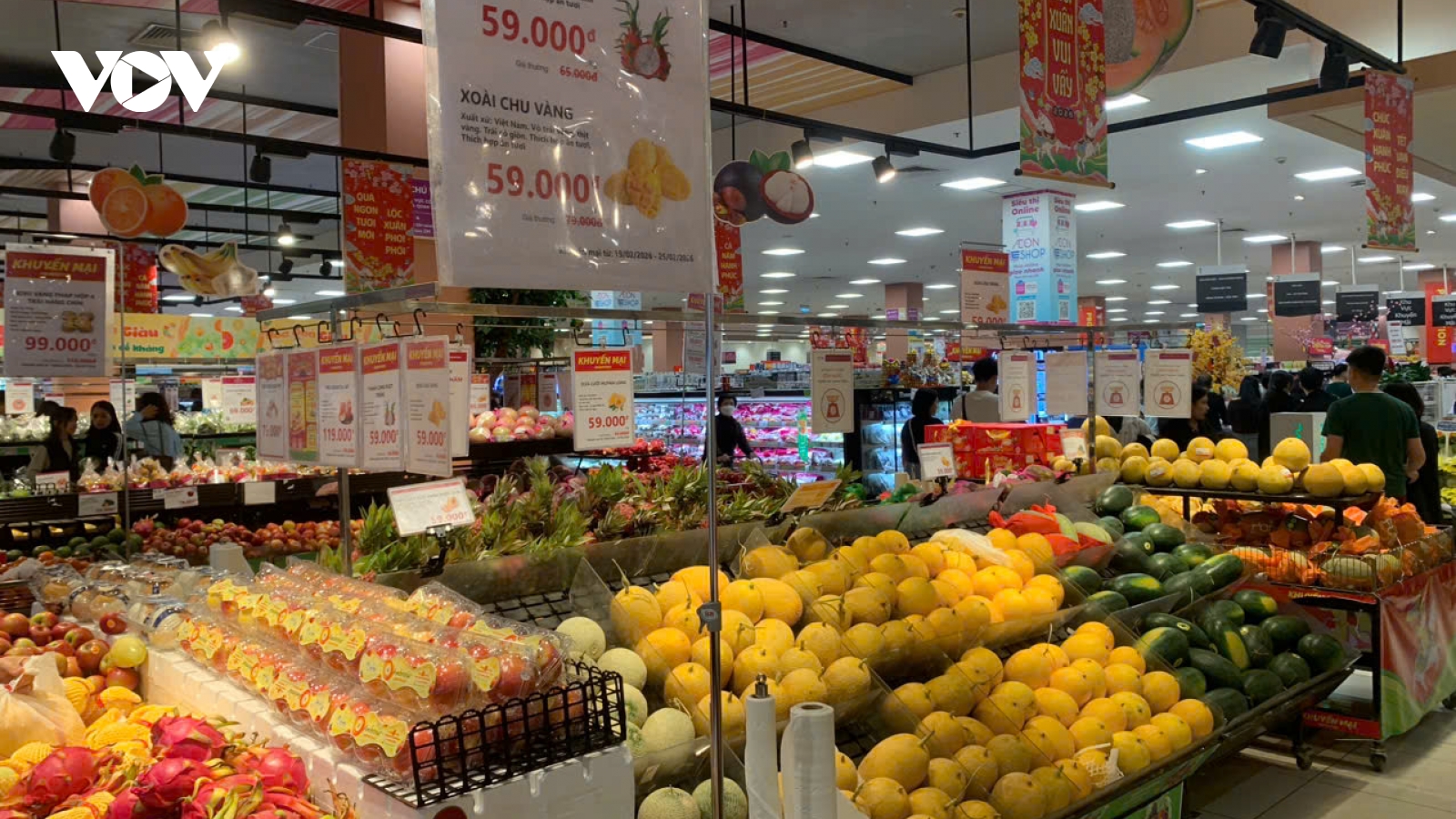 Mùng 5 Tết: Thị trường hàng hóa tiếp tục ổn định