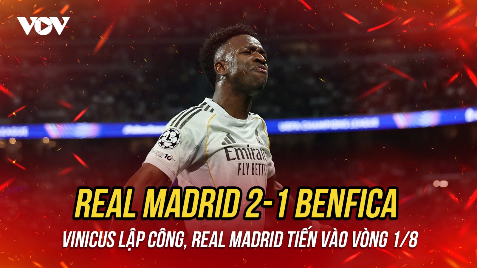Vinicius tỏa sáng, Real Madrid giành vé vào vòng 1/8 Cúp C1 châu Âu