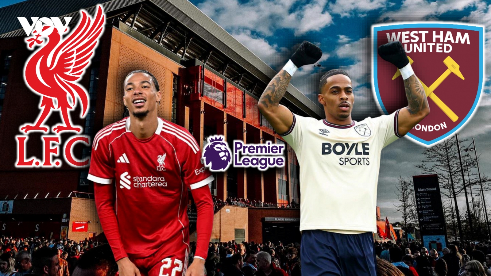 Dự đoán kết quả và đội hình ra sân trận Liverpool vs West Ham