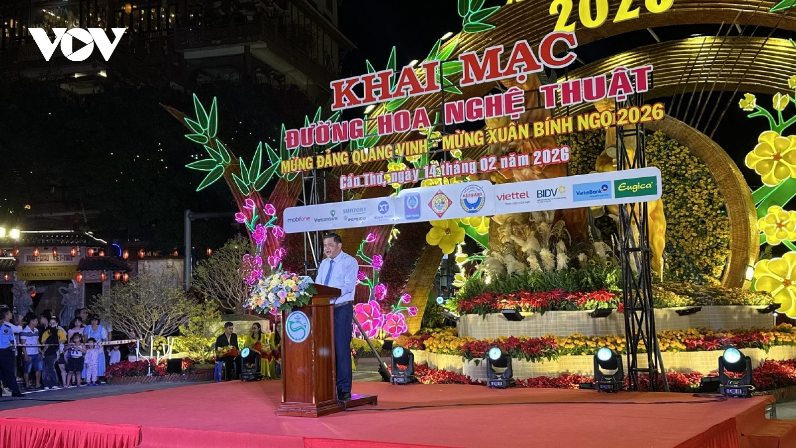 Khai mạc đường hoa nghệ thuật Cần Thơ xuân Bính Ngọ 2026