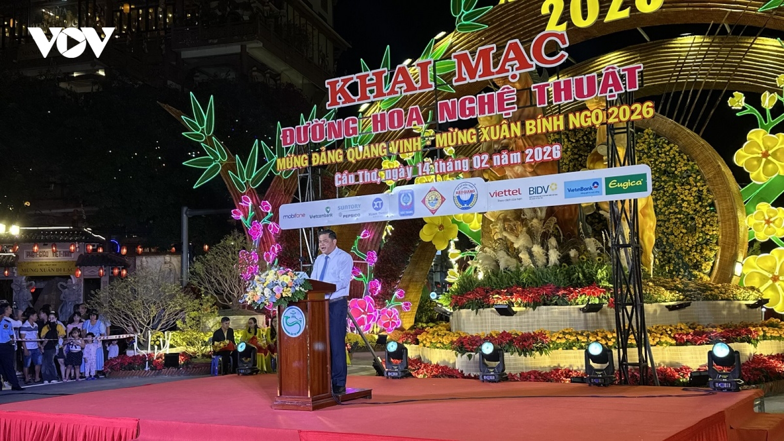 Khai mạc đường hoa nghệ thuật Cần Thơ xuân Bính Ngọ 2026