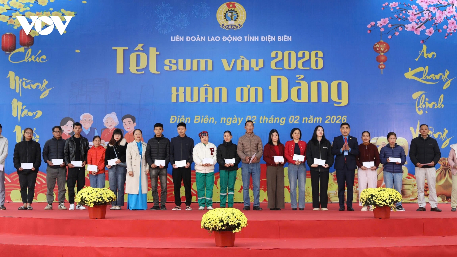 Hơn 3.000 đoàn viên, người lao động ở Điện Biên được chăm lo Tết Bính Ngọ 2026