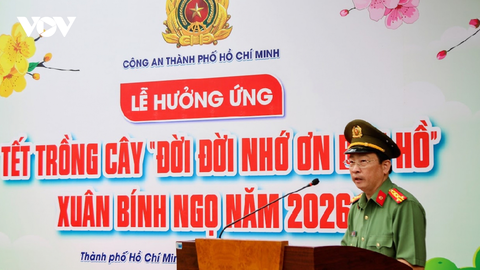 Công an TP.HCM phát động Tết trồng cây trên quê hương nữ Anh hùng Võ Thị Sáu