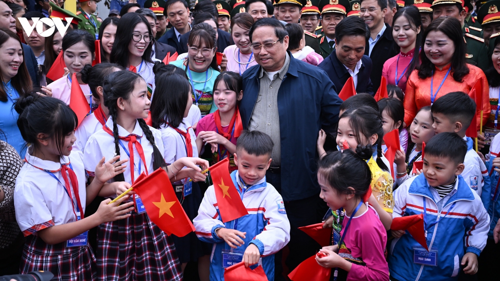 Thủ tướng Phạm Minh Chính dự Lễ khởi công dự án Trường tiểu học Cẩm Thạch