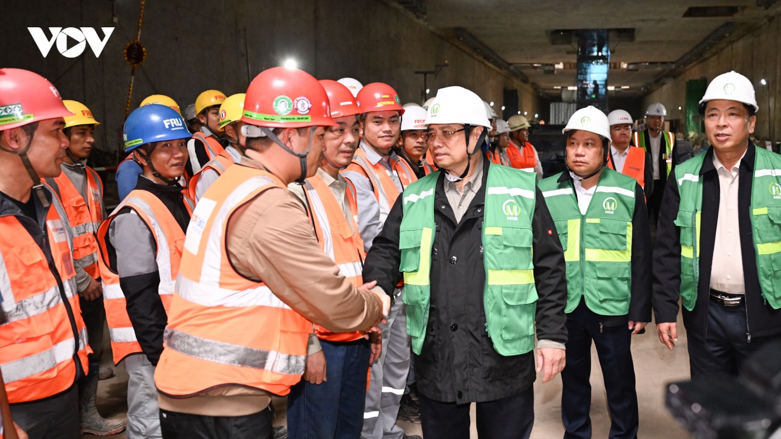 Thủ tướng kiểm tra dự án tuyến đường sắt đô thị Hà Nội đoạn Nhổn- Ga Hà Nội