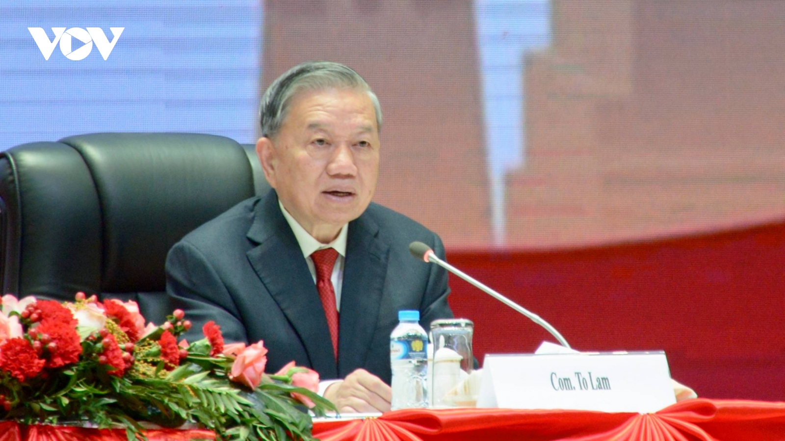 Tổng Bí thư Tô Lâm thông báo kết quả Đại hội XIV của Đảng Cộng sản Việt Nam tại Lào