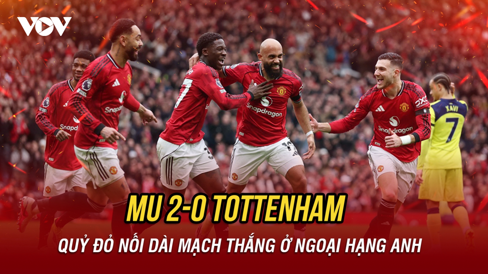 Kết quả Ngoại hạng Anh hôm nay 7/2: MU đánh bại Tottenham, nối dài mạch thắng