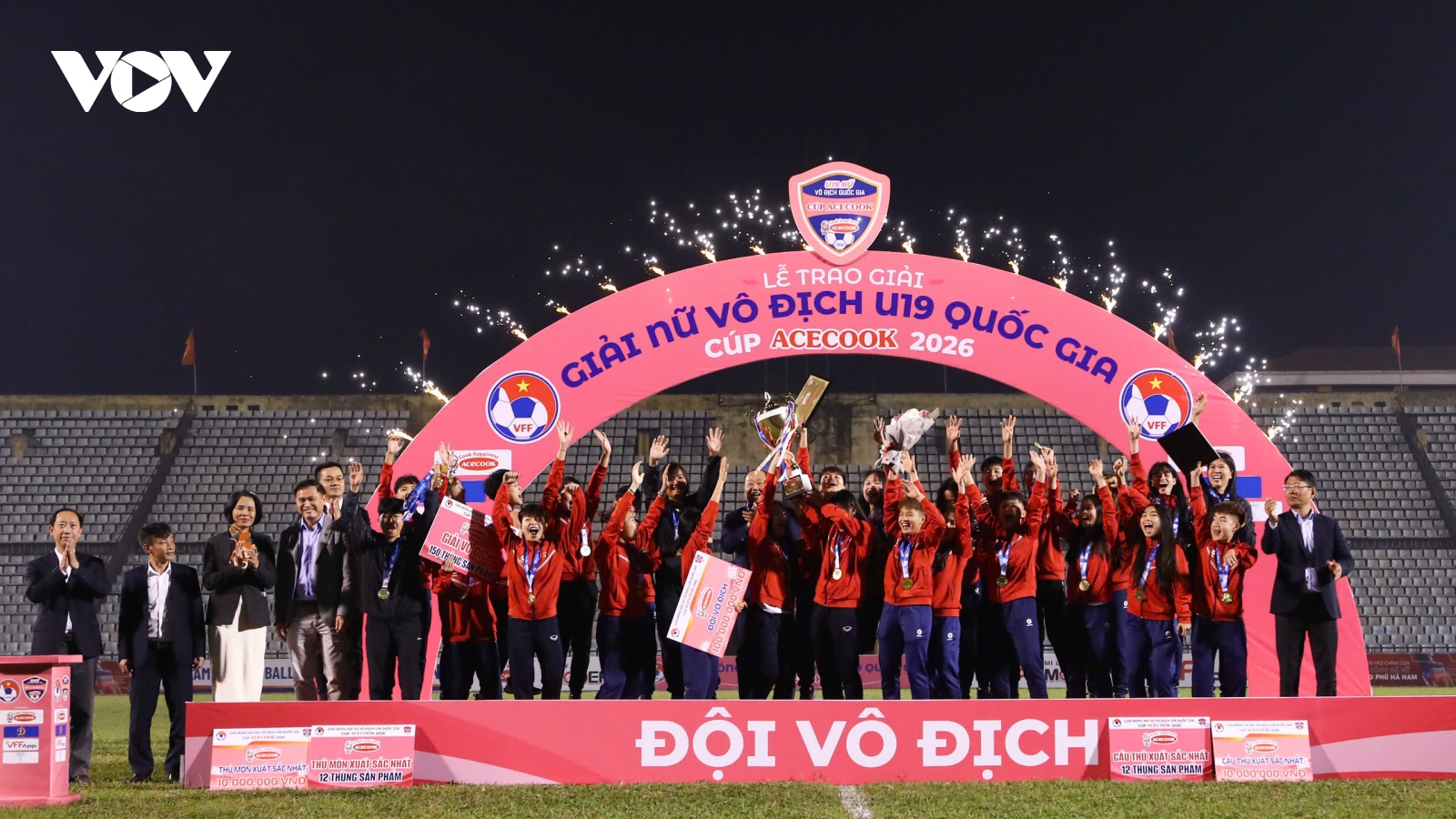 Kết thúc giải U19 nữ VĐQG Cúp Acecook 2026